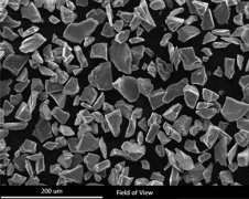 黑碳化硅微粉颗粒形状电镜图